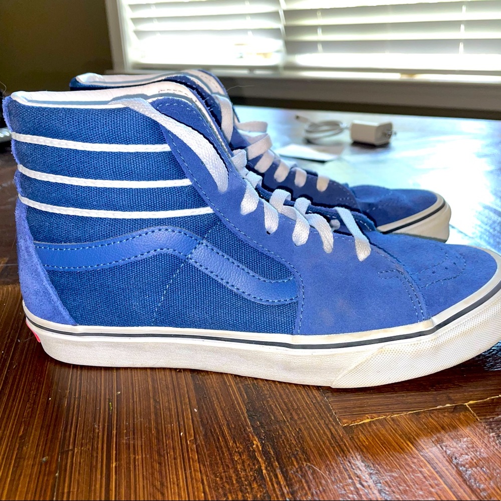 NWOT | Vans Blue Suede High Tops | Size: US Men 7/Women 8.5